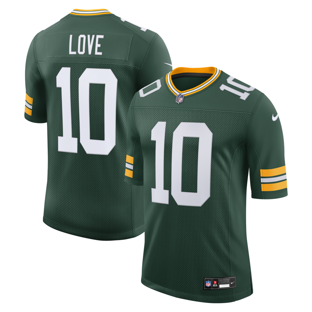 Jordan Love Green Bay Packers Nike Green Vapor Untouchable Stitched Limited Jersey