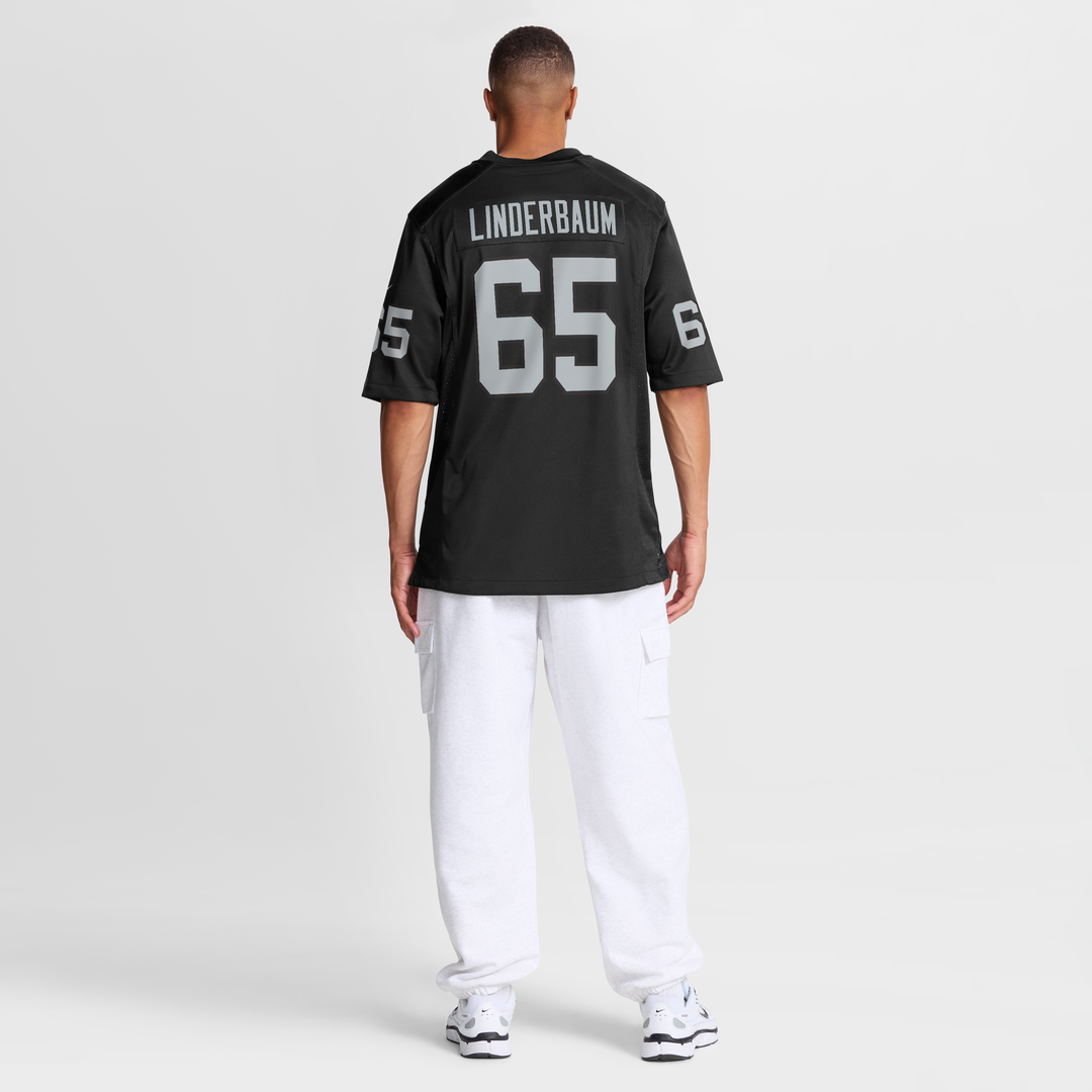 Tyler Linderbaum Las Vegas Raiders Nike Black Team Game Jersey