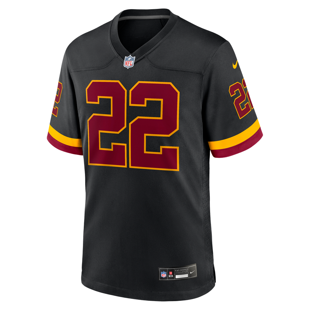 Jacory Croskey-Merritt Washington Commanders Nike Black Hail Raiser Alternate Game Jersey