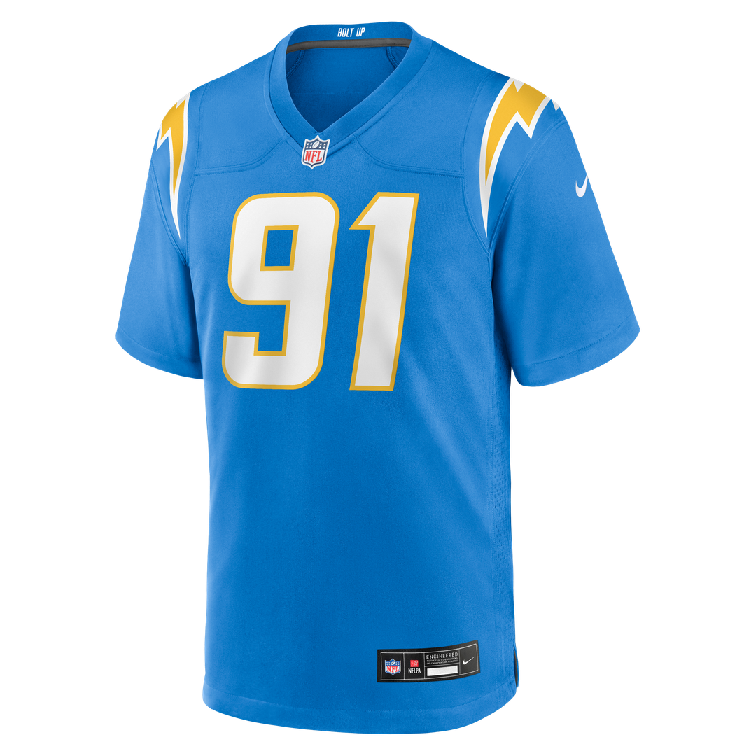 Nick Barrett Los Angeles Chargers Nike Powder Blue Team Game Jersey