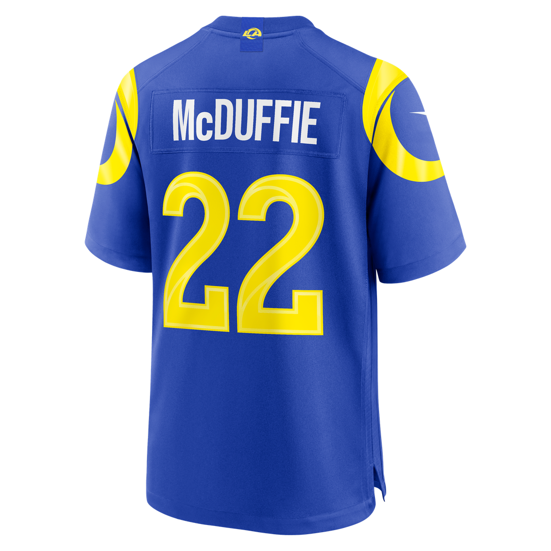 Trent McDuffie Los Angeles Rams Nike Royal Team Game Player Jersey
