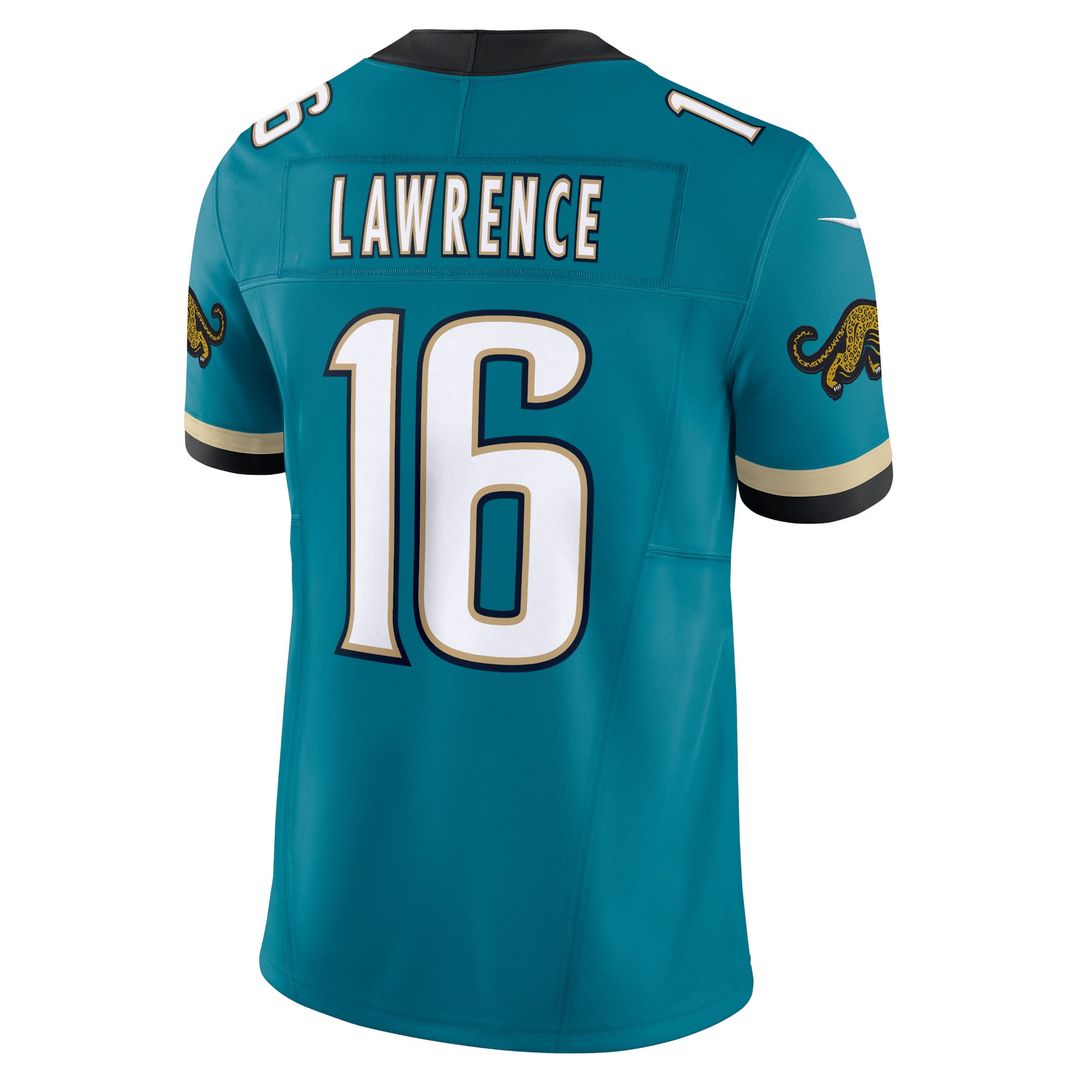 Trevor Lawrence Jacksonville Jaguars Nike Teal Prowler Throwback Vapor F.U.S.E. Limited Jersey