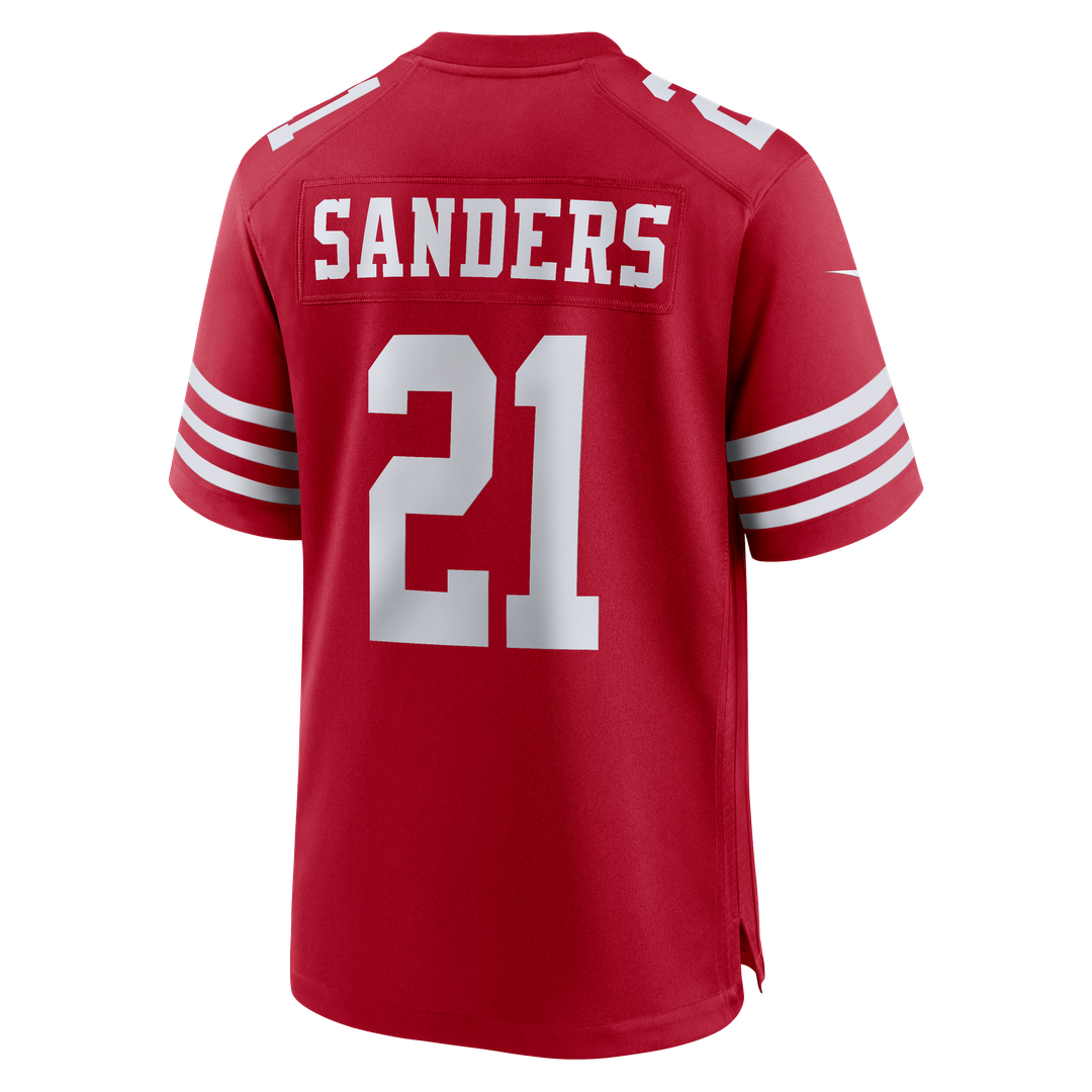 Deion Sanders San Francisco 49ers Nike Scarlet Team Retired Player Game Jersey