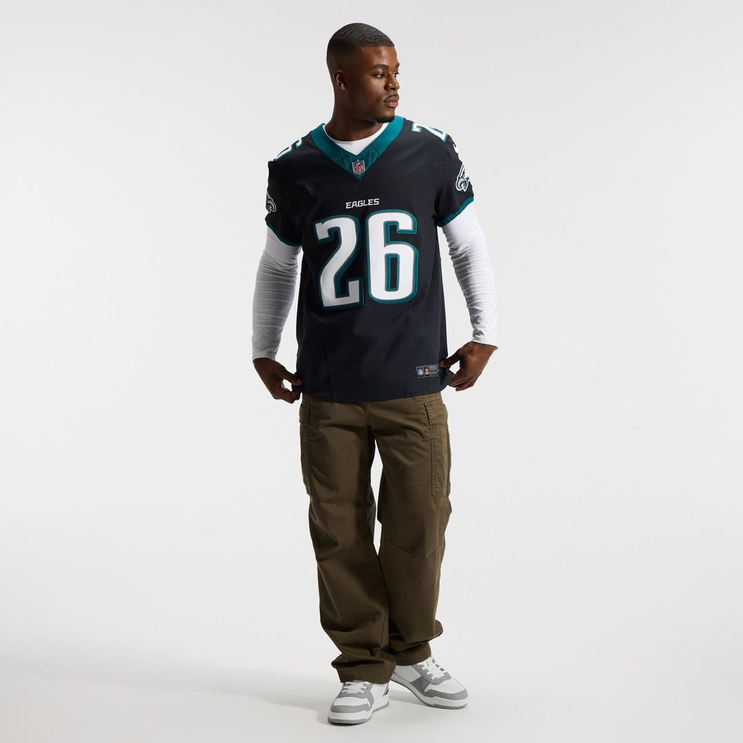 Saquon Barkley Philadelphia Eagles Nike Black Alternate Vapor F.U.S.E. Elite Jersey