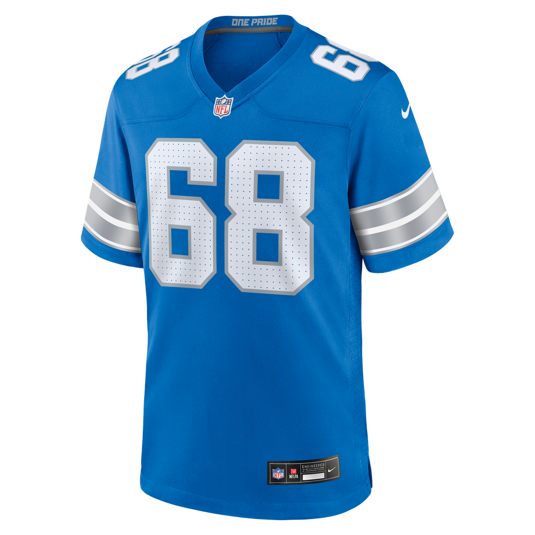 Taylor Decker Detroit Lions Nike Blue Team Game Jersey