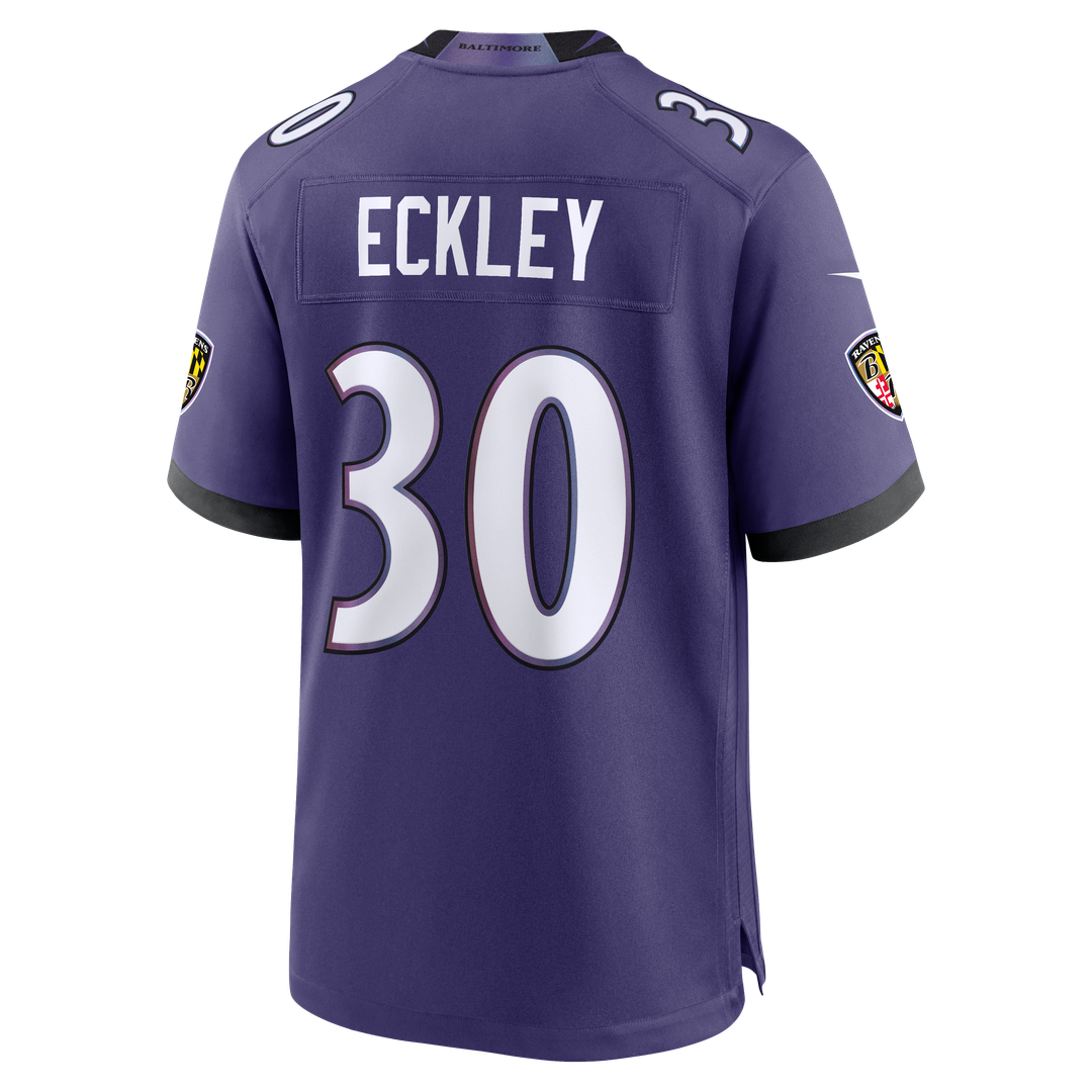 Ryan Eckley Baltimore Ravens Nike Purple Team Game Jersey