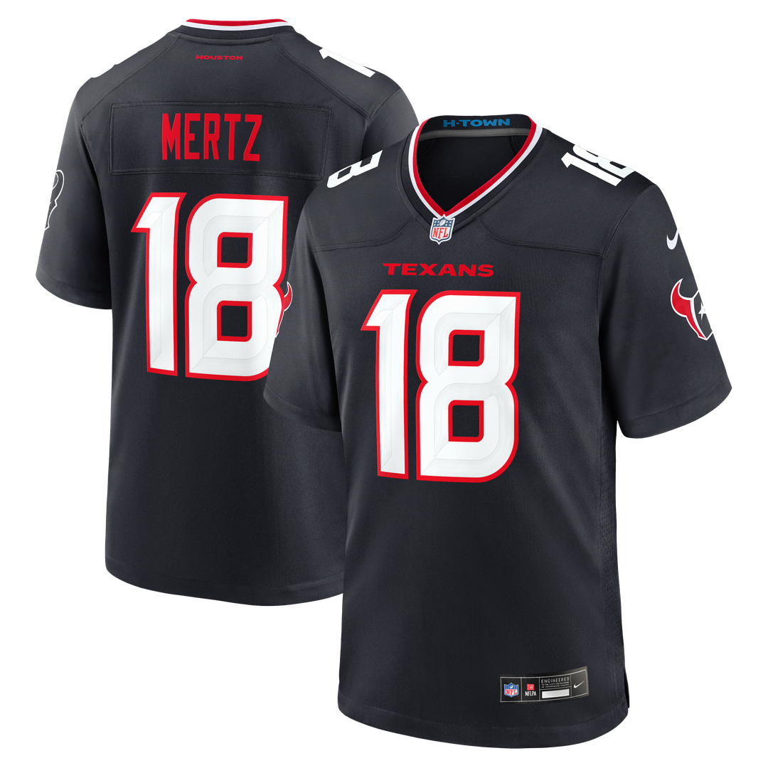 Graham Mertz Houston Texans Nike Navy Team Game Jersey