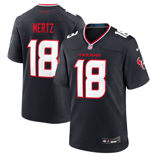 Graham Mertz Houston Texans Nike Navy Team Game Jersey
