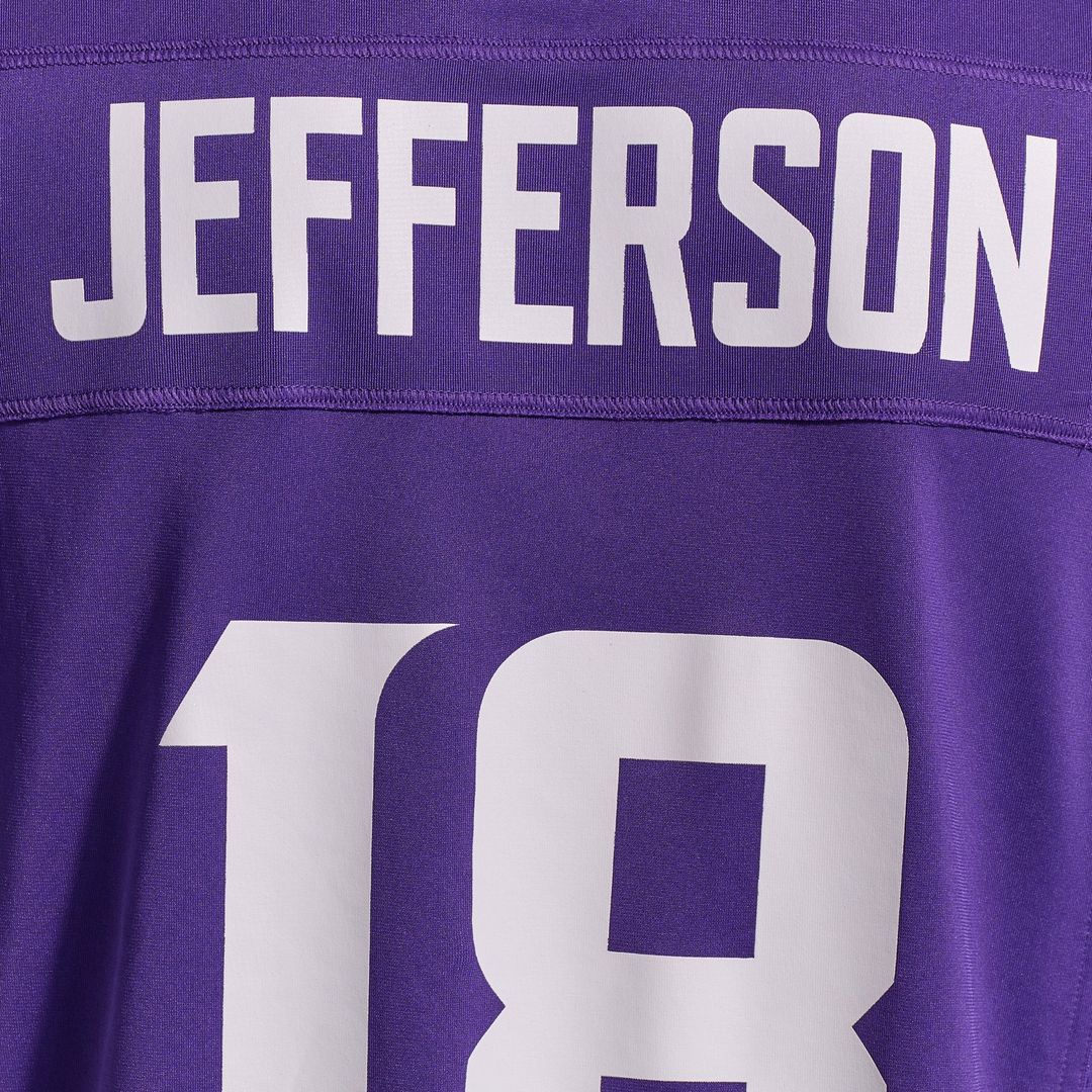 Justin Jefferson Minnesota Vikings Nike Purple Player Game Jersey
