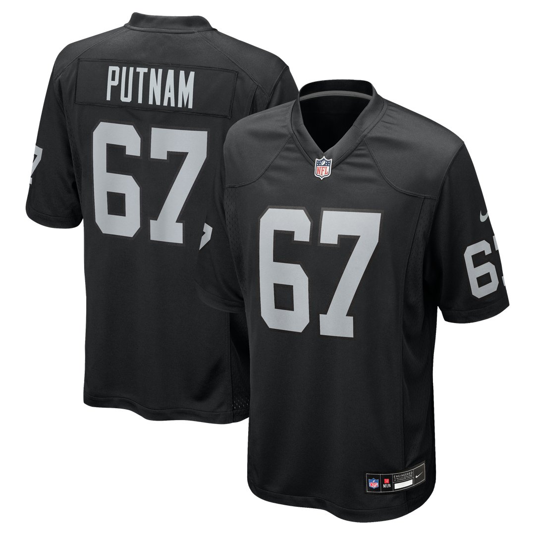 Will Putnam Las Vegas Raiders Nike Black Team Game Jersey