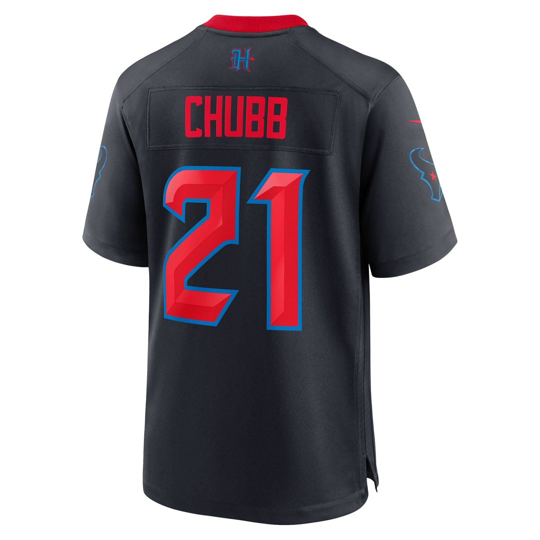 Nick Chubb Houston Texans Nike Navy Alternate 2 Game Jersey
