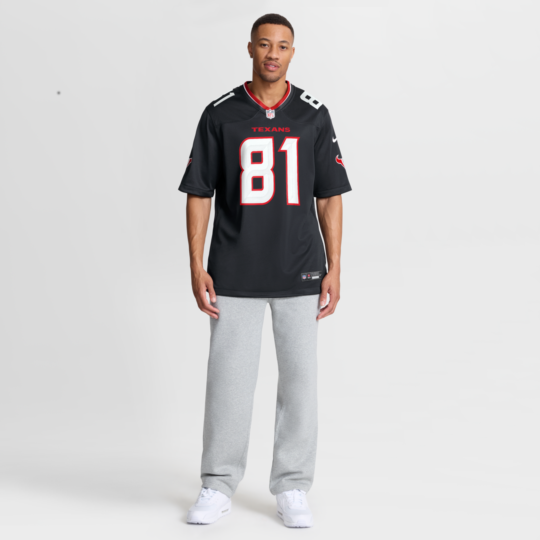 Jayden Higgins Houston Texans Nike Navy Game Jersey