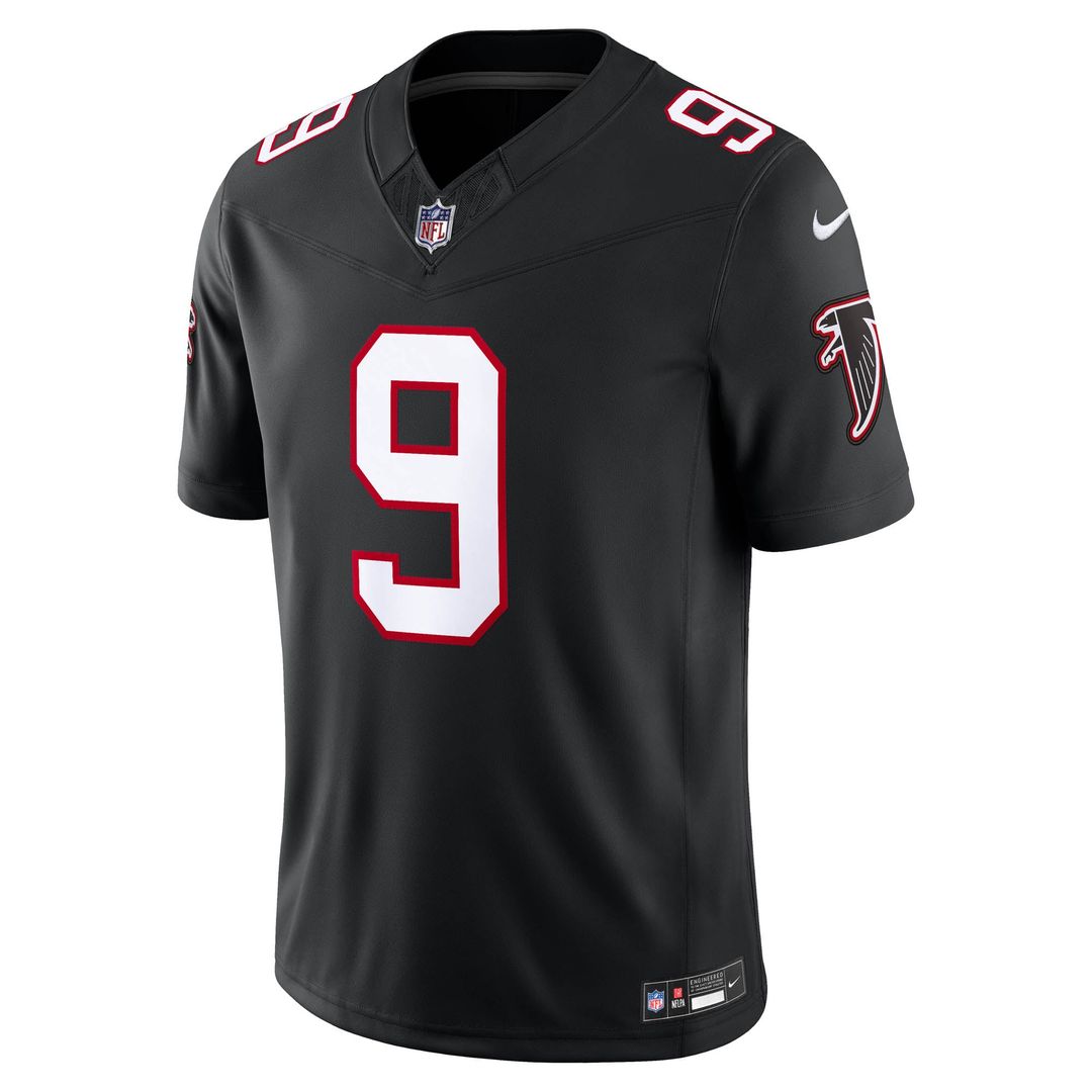 Michael Penix Jr. Atlanta Falcons Nike Black Alternate Throwback Vapor F.U.S.E. Stitched Limited Jersey