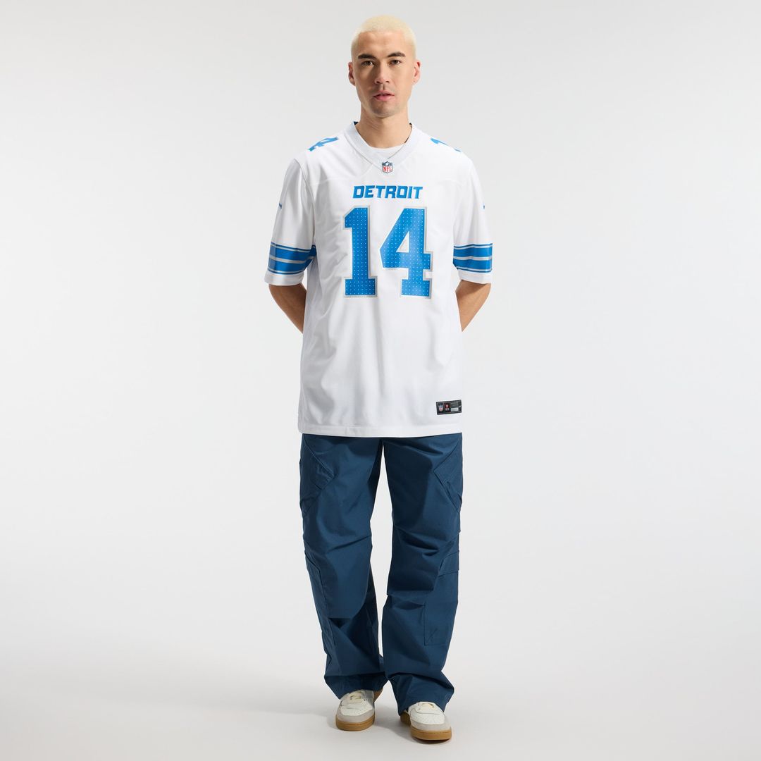 Amon-Ra St. Brown Detroit Lions Nike Blue Game Jersey