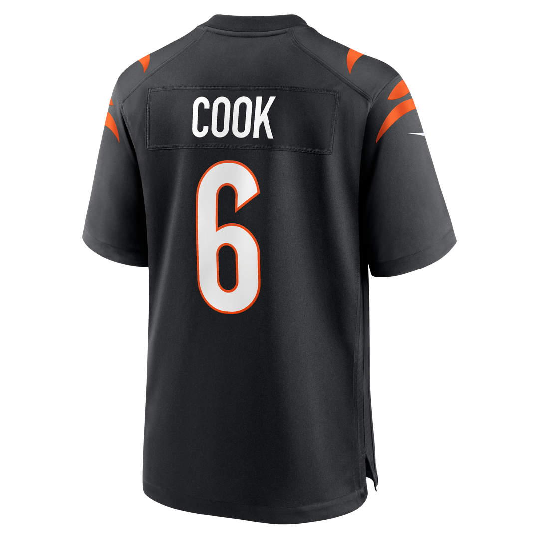 Bryan Cook Cincinnati Bengals Nike Black Team Game Jersey