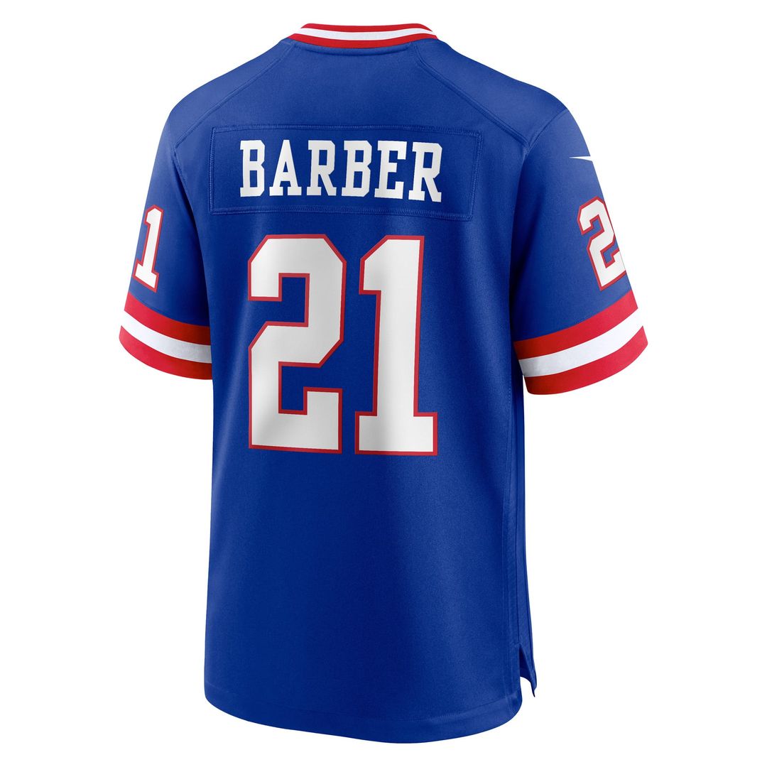 Tiki Barber New York Giants Nike Royal Retired Player Alternate Game Jersey