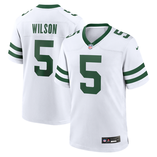 Garrett Wilson New York Jets Nike Legacy White Game Jersey