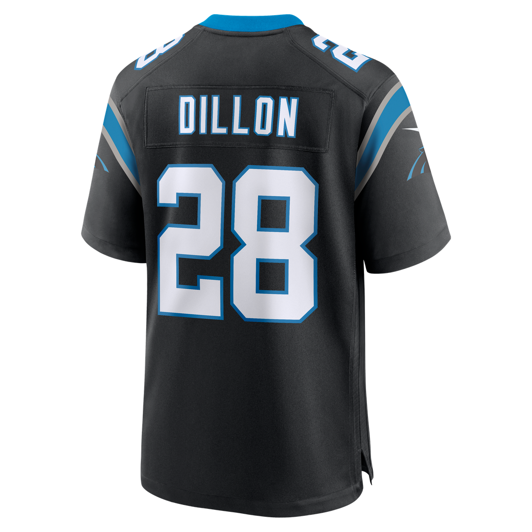 AJ Dillon Carolina Panthers Nike Black Team Game Jersey