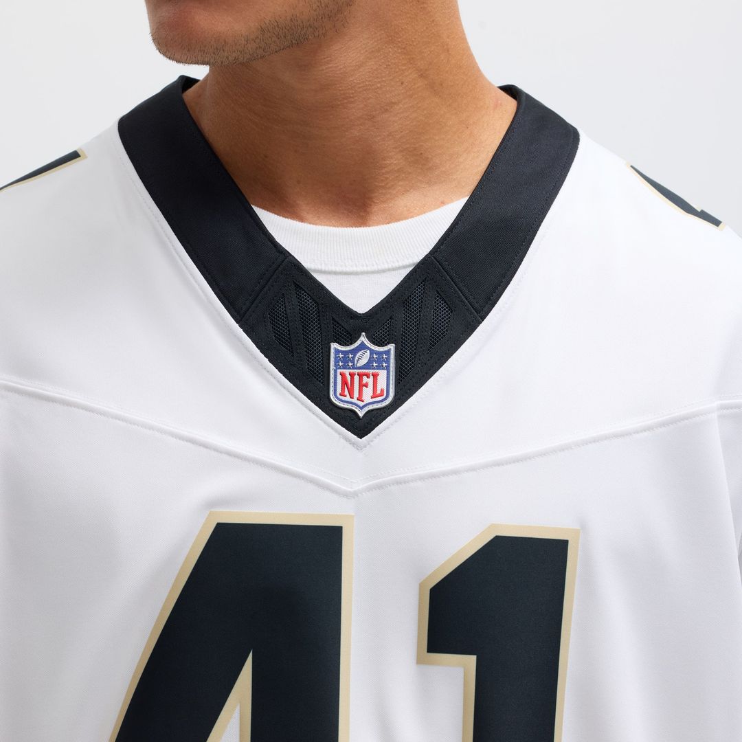 Alvin Kamara New Orleans Saints Nike White Vapor F.U.S.E. Limited Jersey