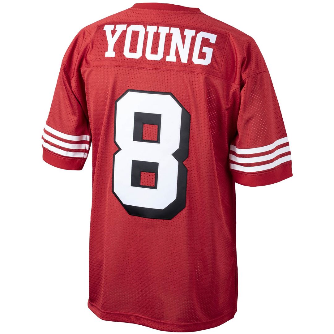 Steve Young San Francisco 49ers 1994 Mitchell & Ness Scarlet Authentic Throwback Retired Player Jersey