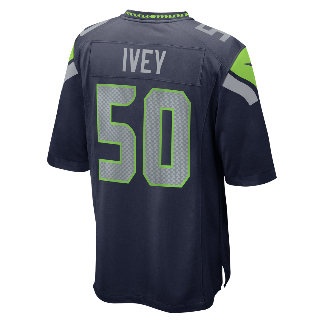 Jared Ivey Seattle Seahawks Nike College Navy Team Game Jersey