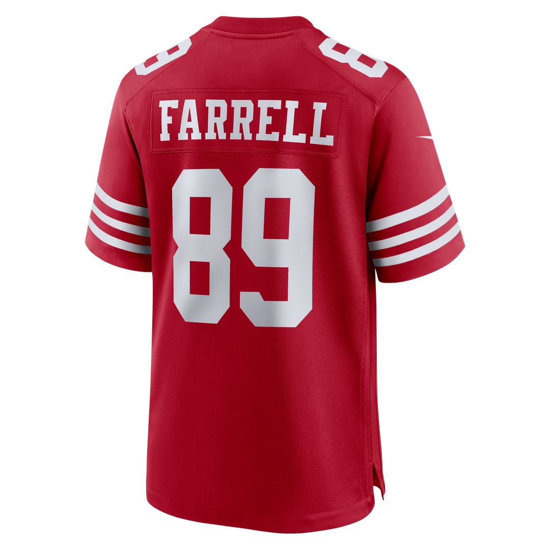 Luke Farrell San Francisco 49ers Nike Scarlet Team Game Jersey