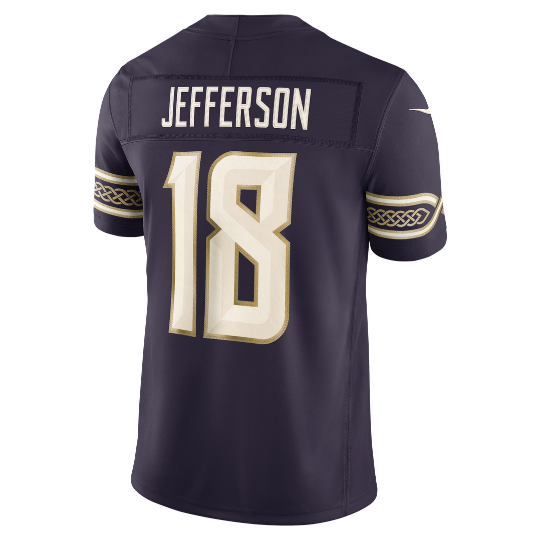 Justin Jefferson Minnesota Vikings Nike Purple 2026 Rivalries Collection Stitched Limited Jersey