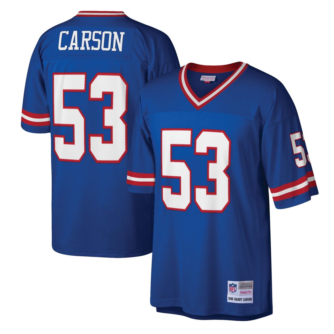 Harry Carson New York Giants Mitchell & Ness Royal Legacy Replica Jersey