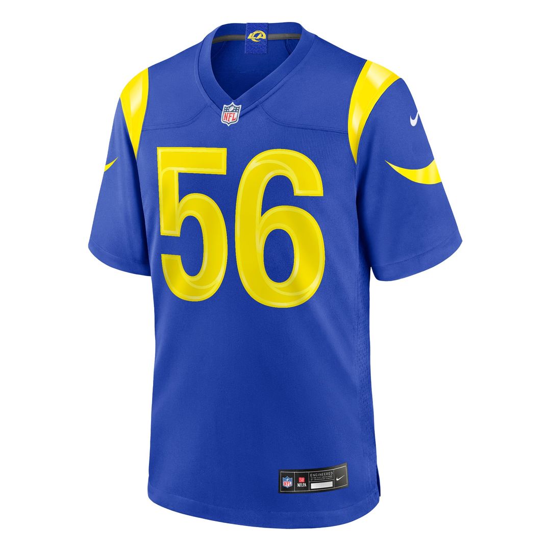 Shaun Dolac Los Angeles Rams Nike Royal Team Game Jersey