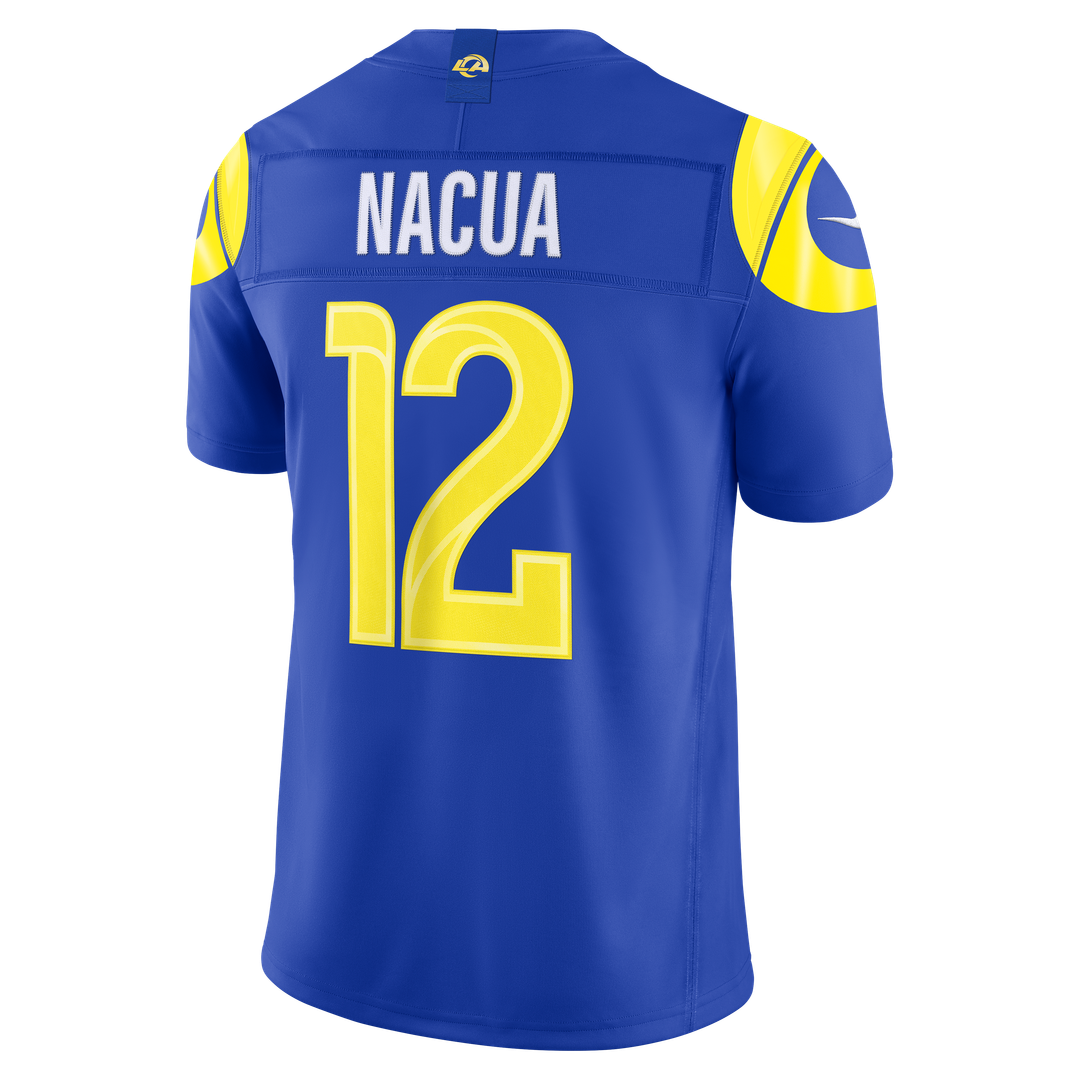 Puka Nacua Los Angeles Rams Nike White Vapor F.U.S.E. Stitched Limited Jersey