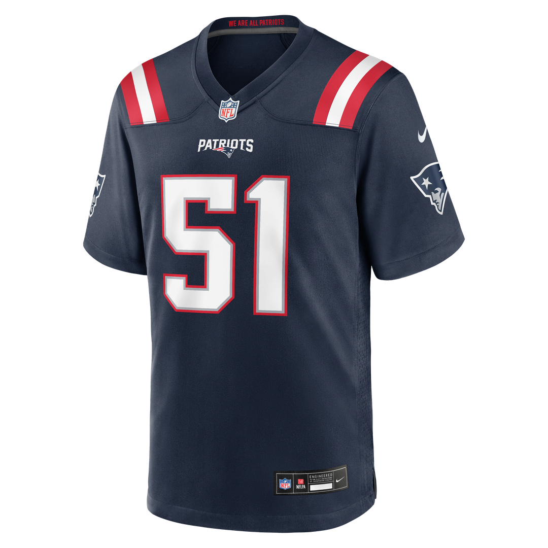 James Hudson New England Patriots Nike Navy Team Game Jersey