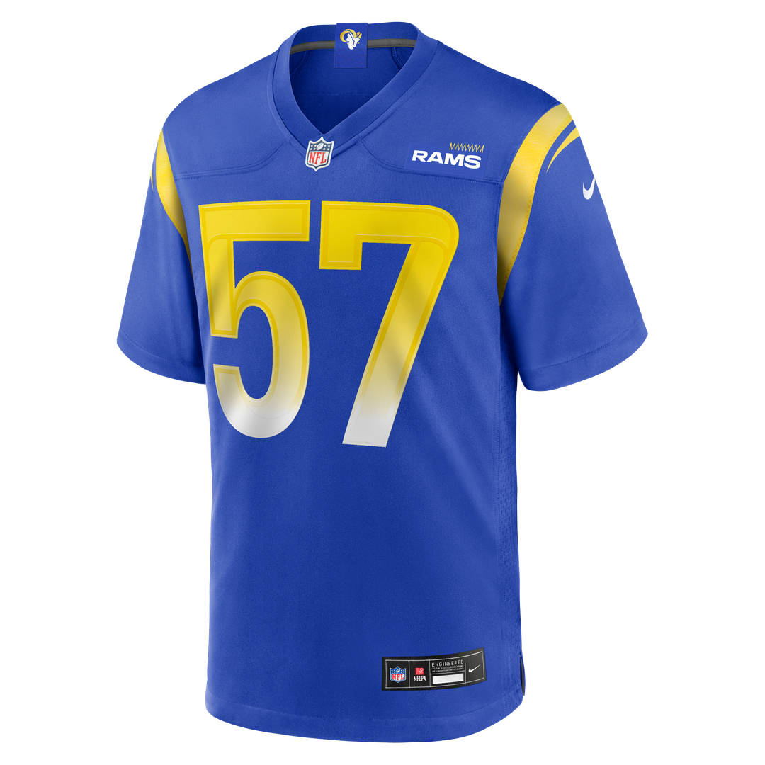 Ty Hamilton Los Angeles Rams Nike Royal Team Game Jersey