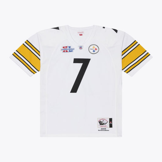 Ben Roethlisberger Pittsburgh Steelers Mitchell & Ness White 2005 Authentic Throwback Jersey