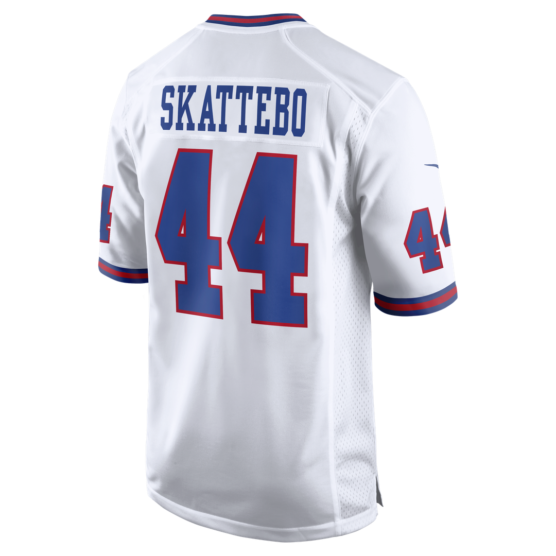 Cam Skattebo New York Giants Nike White Alternate Vintage White Game Jersey