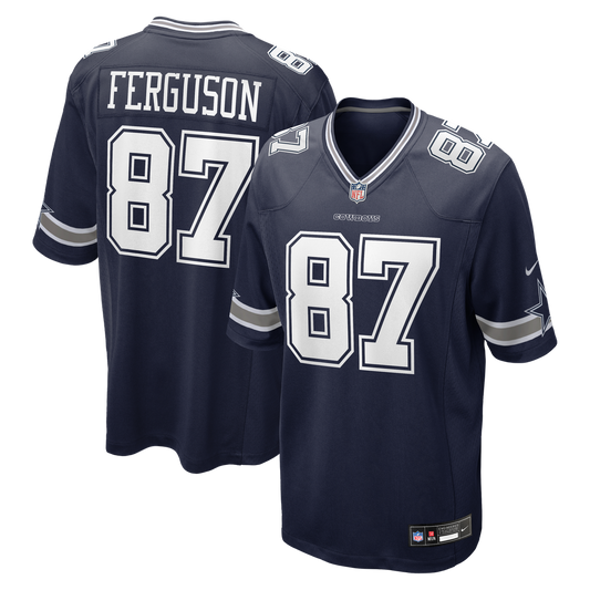 Jake Ferguson Dallas Cowboys Nike Navy Team Game Jersey