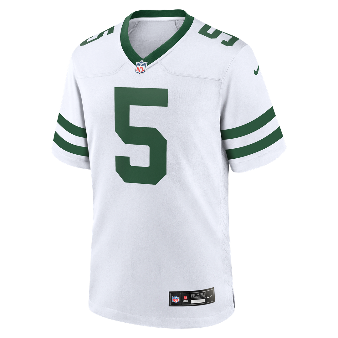 Garrett Wilson New York Jets Nike Legacy White Game Jersey
