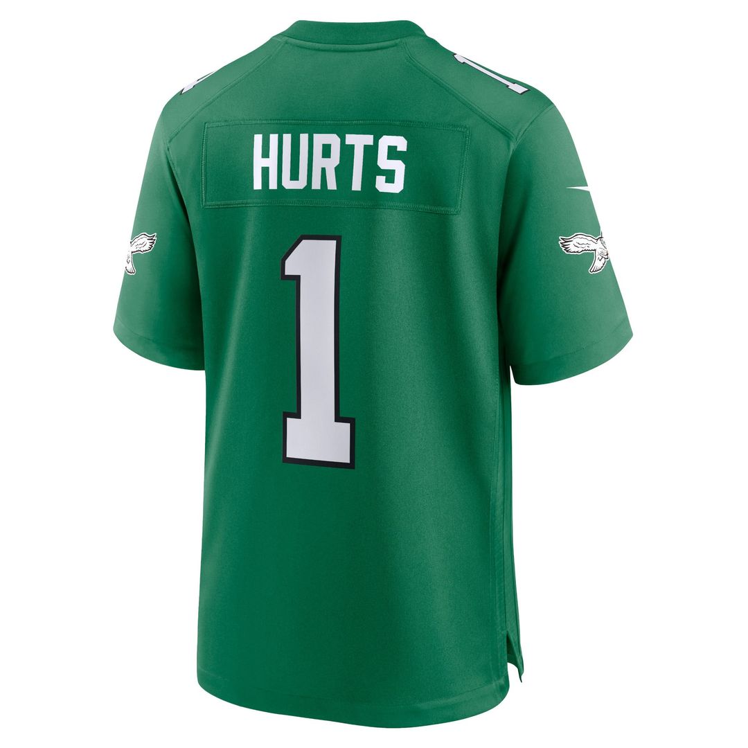 Jalen Hurts Philadelphia Eagles Nike Kelly Green Alternate Game Player Jersey