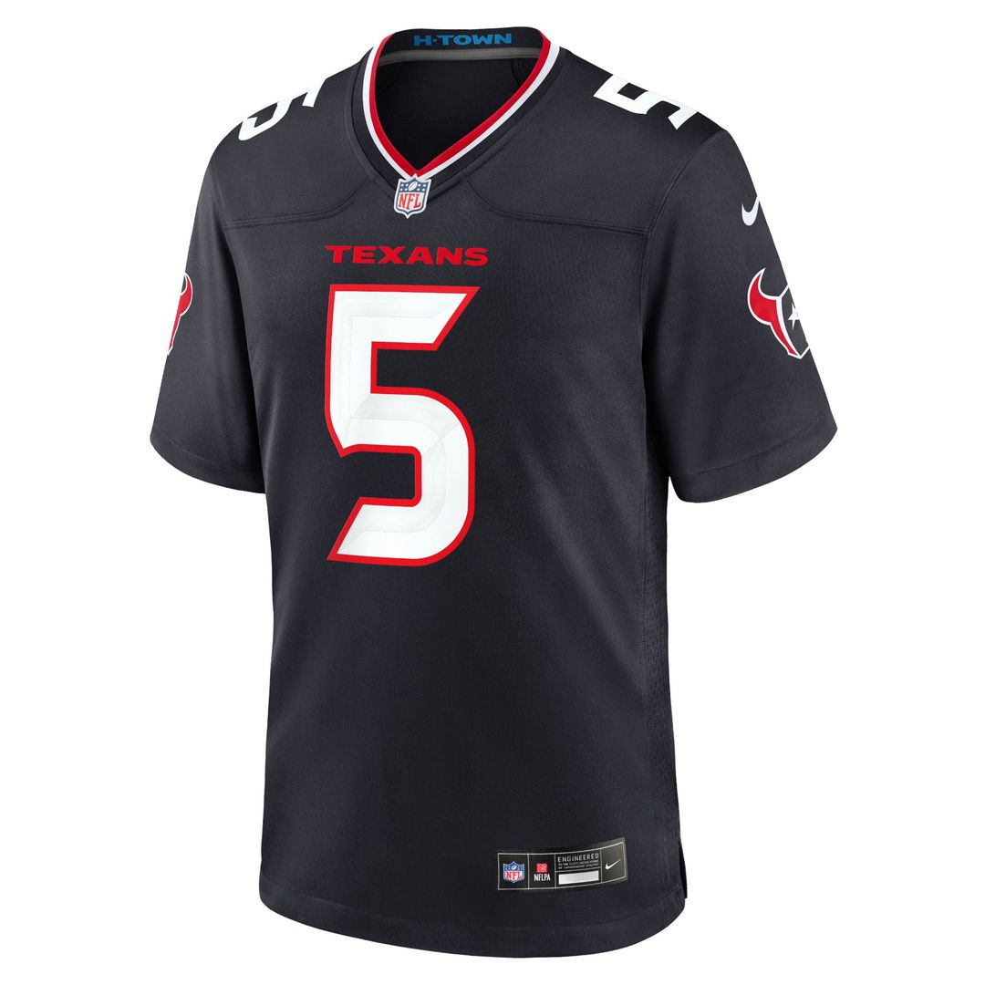 Jalen Pitre Houston Texans Nike Navy Game Jersey