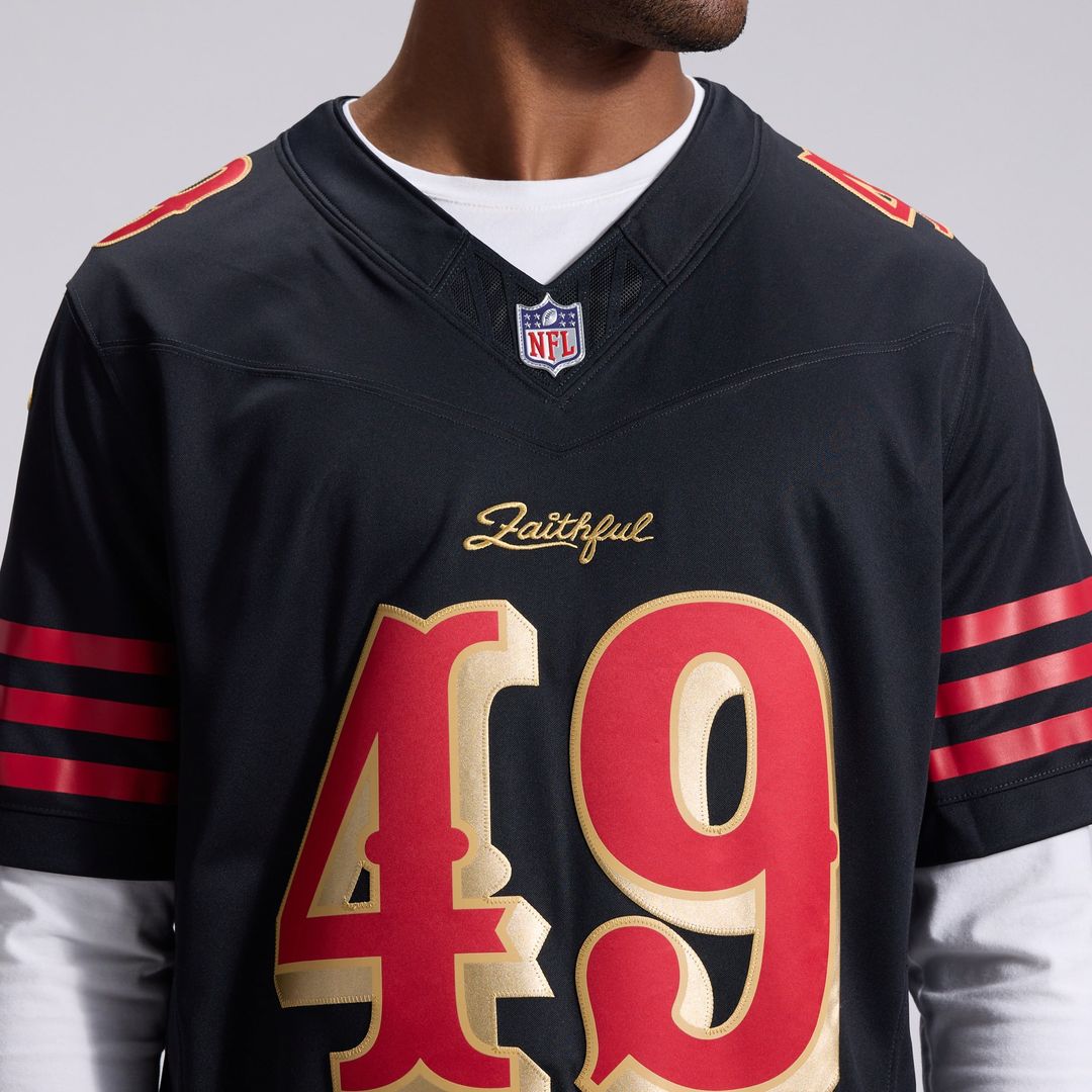 The Faithful San Francisco 49ers Nike Black Rivalries Collection Stitched Limited Jersey