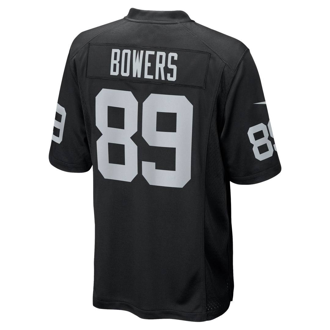 Brock Bowers Las Vegas Raiders Nike Black Player Game Jersey