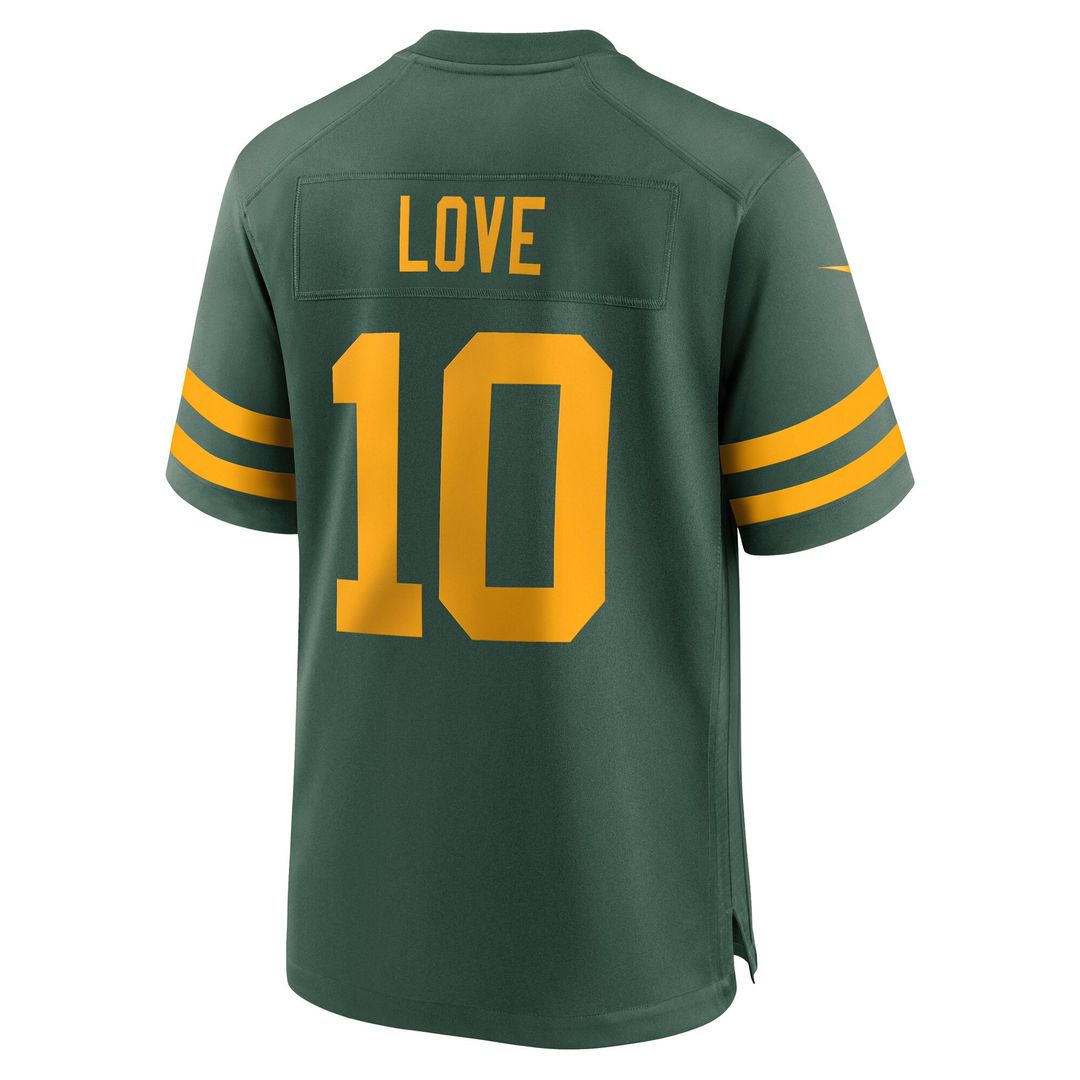Jordan Love Green Bay Packers Nike Green Alternate Game Jersey