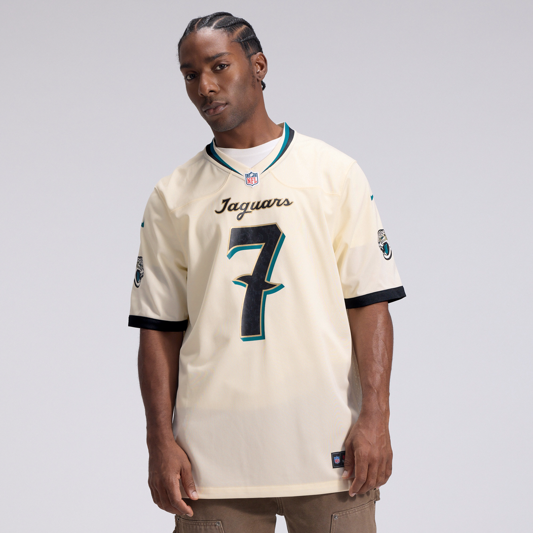 Brian Thomas Jr. Jacksonville Jaguars Nike Natural 2026 Rivalries Collection Game Jersey