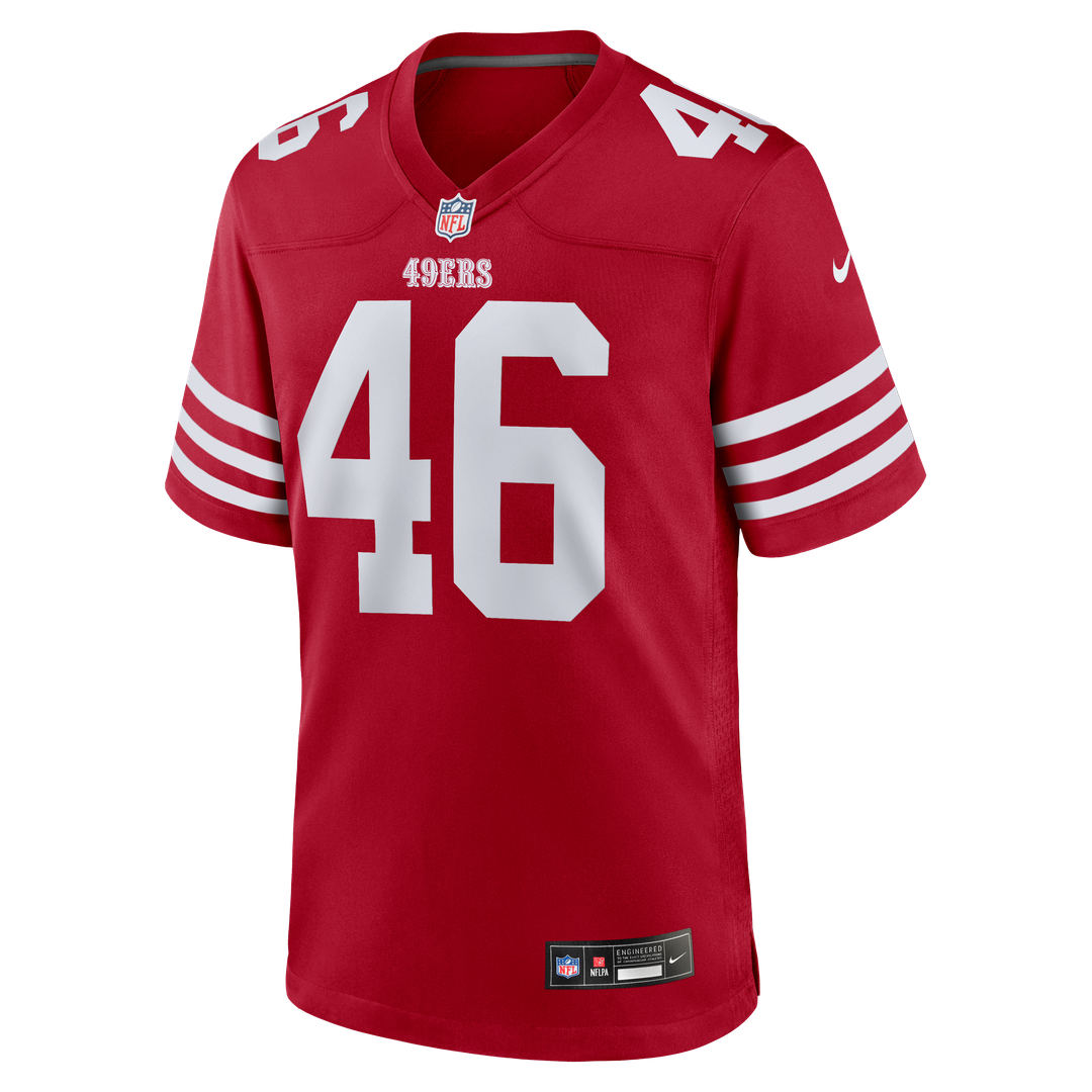 Jon Weeks San Francisco 49ers Nike Scarlet Team Game Jersey
