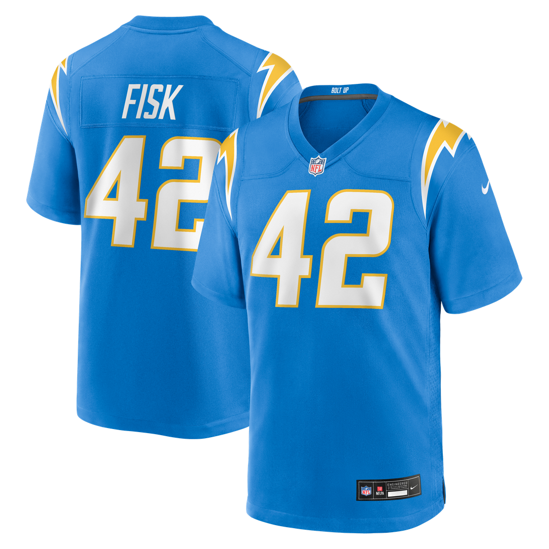 Tucker Fisk Los Angeles Chargers Nike Powder Blue Team Game Jersey