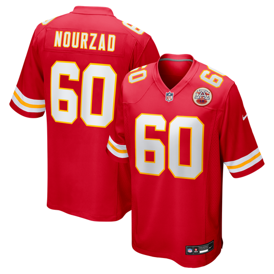 Hunter Nourzad Kansas City Chiefs Nike Red Game Jersey