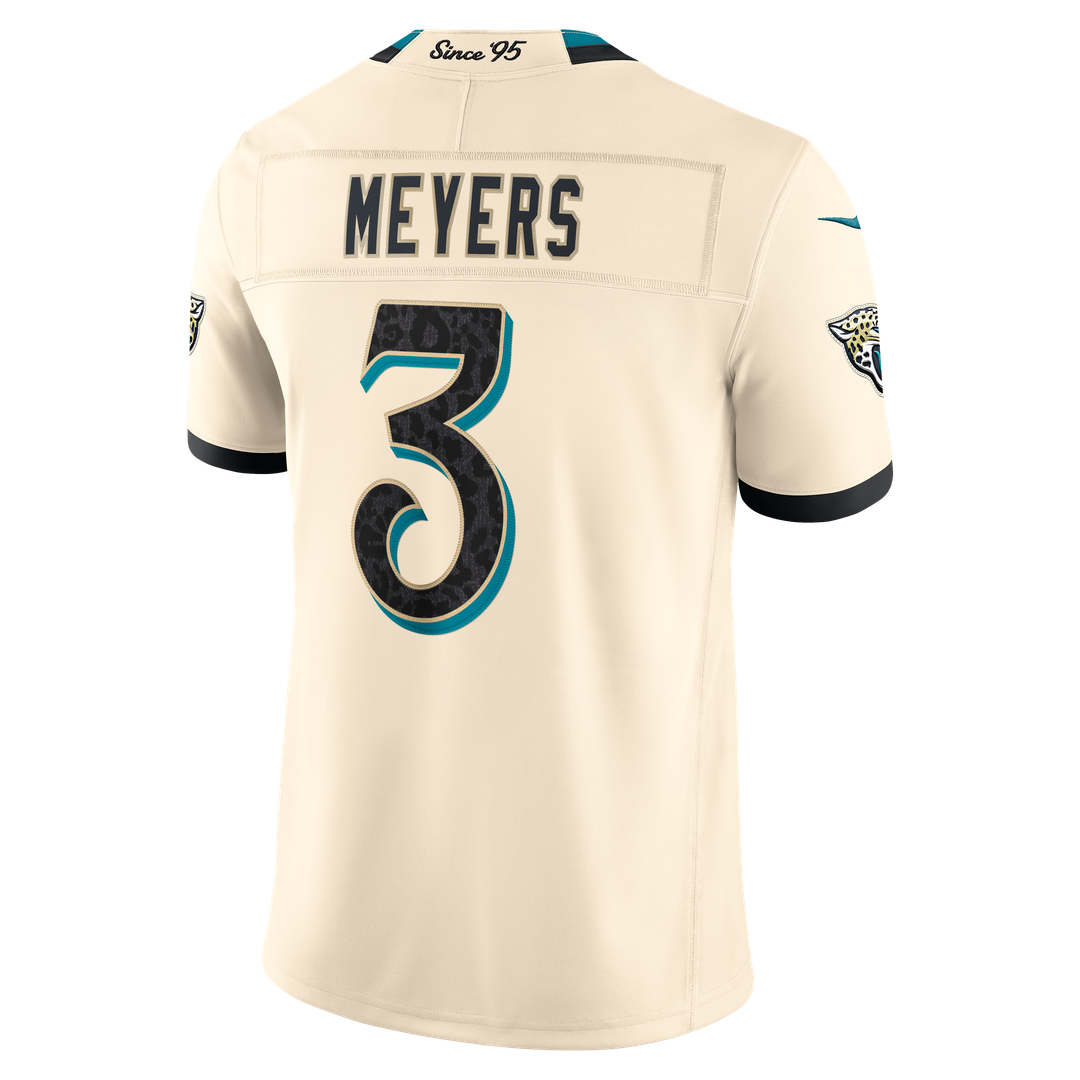 Jakobi Meyers Jacksonville Jaguars Nike Natural 2026 Rivalries Collection Stitched Limited Jersey