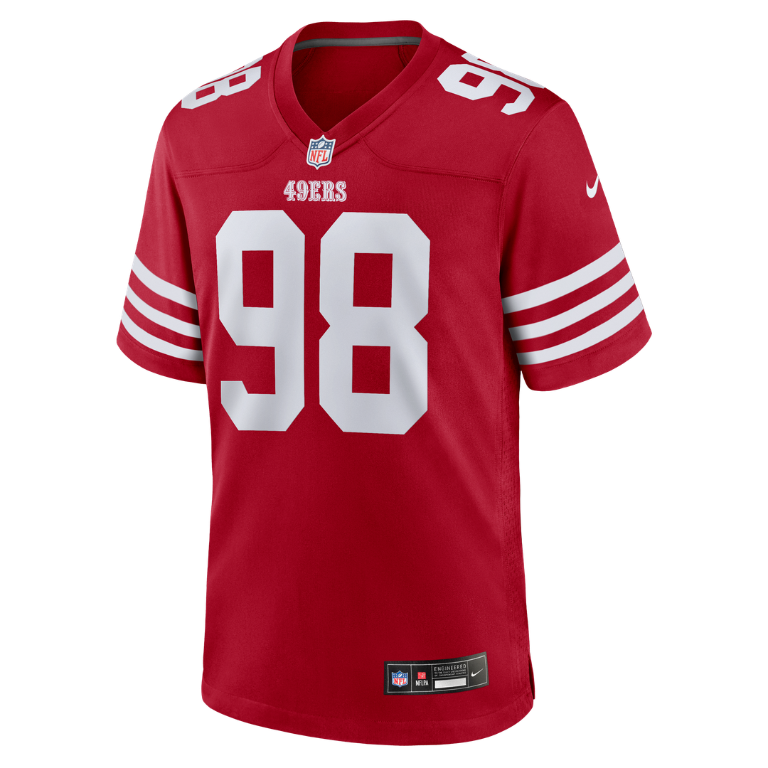 Mykel Williams San Francisco 49ers Nike Scarlet Team Game Jersey