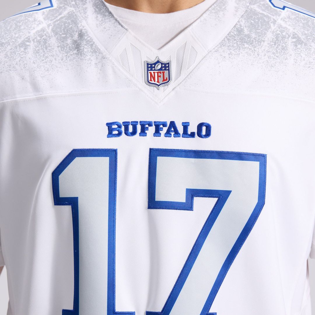 Josh Allen Buffalo Bills Nike White Rivalries Collection Stitched Limited Jersey