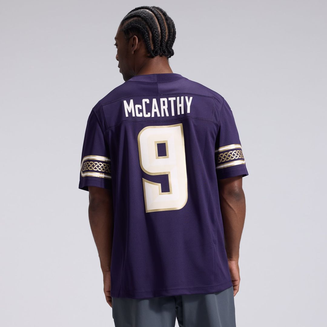 J.J. McCarthy Minnesota Vikings Nike Purple 2026 Rivalries Collection Stitched Limited Jersey