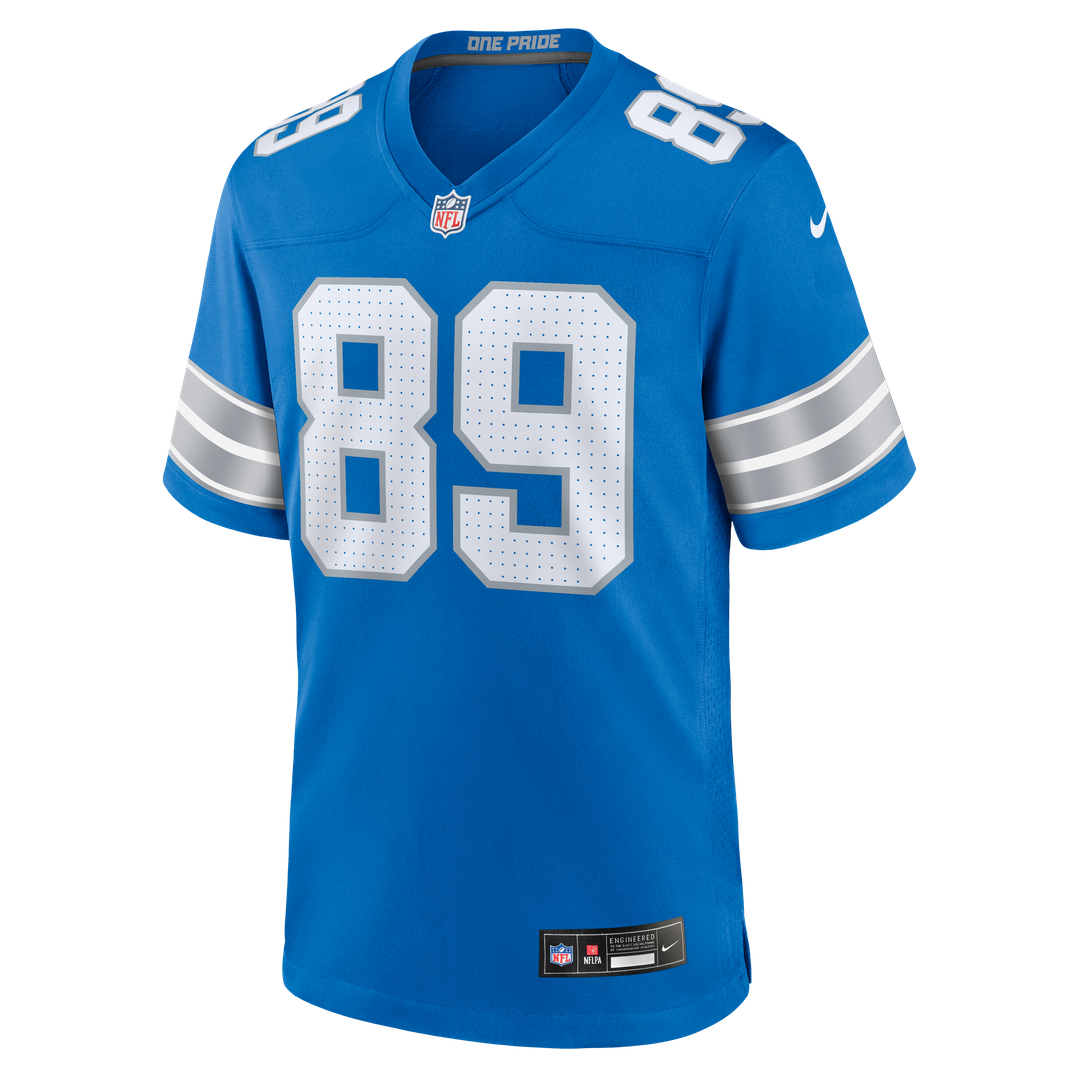 Brock Wright Detroit Lions Nike Blue Team Game Jersey